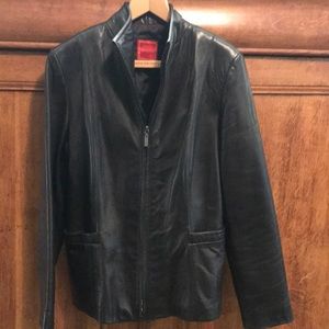 Cole  Haan Lambskin Leather Jacket